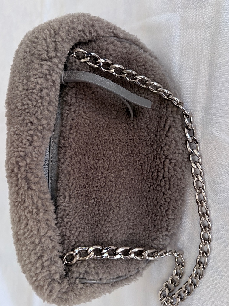 By Far Baby Cush Shearling Mini Bag